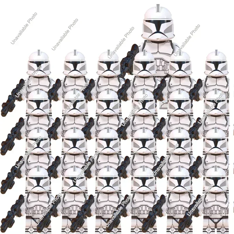 Lego Minifigure Holder - HEROCROSS 25 шт. Новые фигурки-солдаты-клонов 501-го