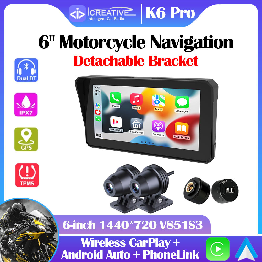 Graded Card Display - Icreative 6-дюймовый мотоциклетный навигатор DVR со