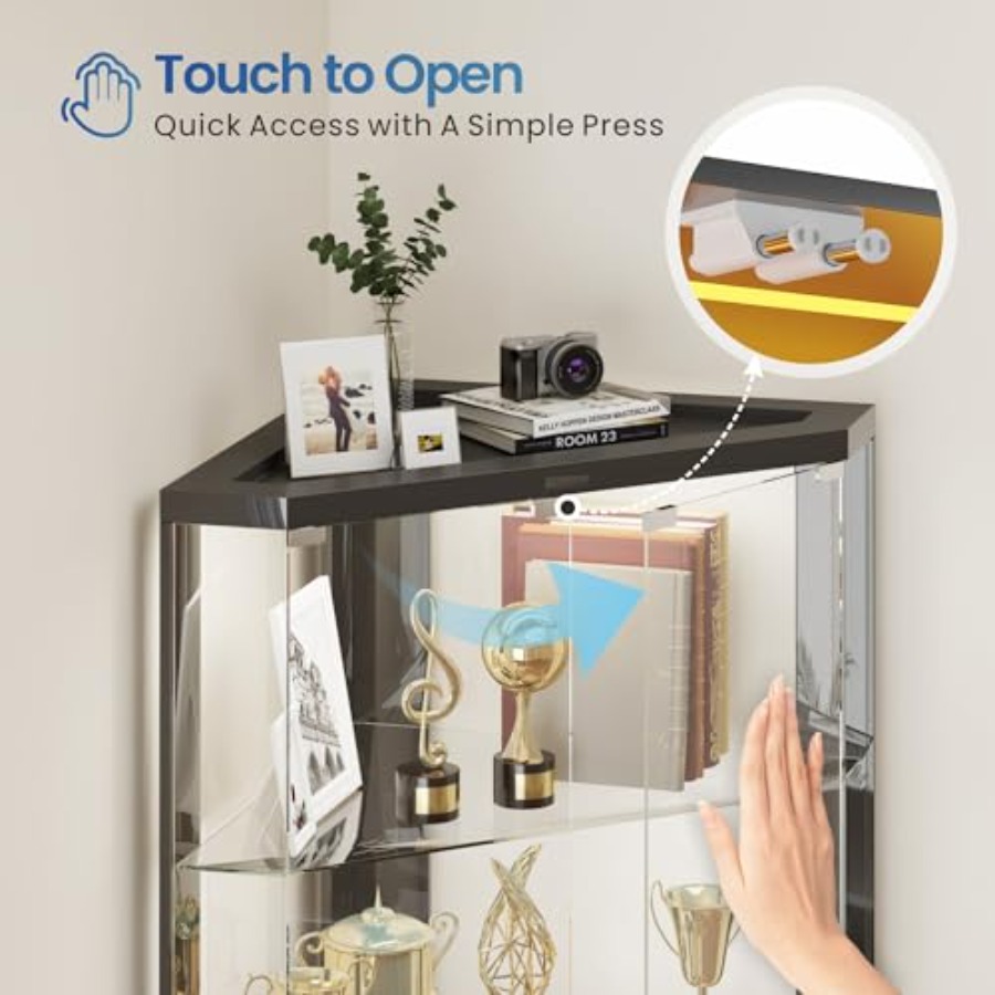 Угловая витрина с RGB-подсветк – обзор и цена Display Case Acrylic